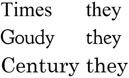 three-fonts
